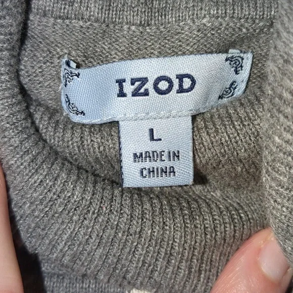 Izod Women's Sweater Short Sleeve L - Picture 2 of 8